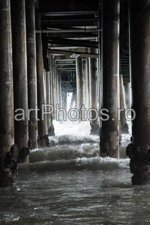 Santa Monica Pier Waves - artPhotos.ro